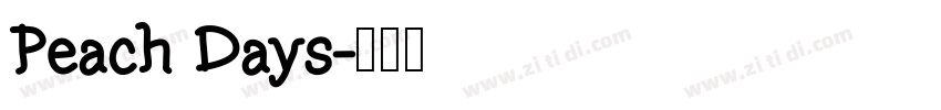 Peach Days字体转换